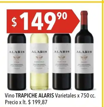 Hergo Trapiche Alaris Vino Varietales x 750cc oferta