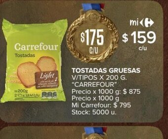 Carrefour Market Tostadas Gruesas oferta