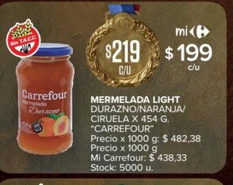 Carrefour Market Mermelada Light oferta