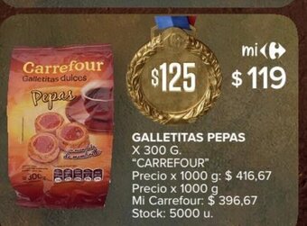 Carrefour Market Galletitas Pepas oferta