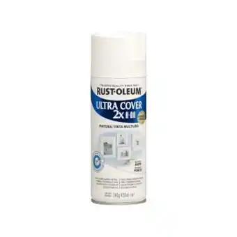 Pinturerías Rex Aerosol ultra cover blanco mate rust oleum 2x 340 gr oferta
