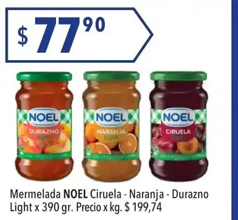 Hergo Noel Mermelada Ciruela-Naranja Durazno Light x 390gr oferta