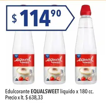 Hergo Equalsweet Edulcorante liquido x 180cc oferta
