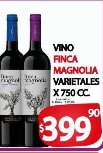 Supermercados Mariano Max Vino finca magnolia varietales oferta