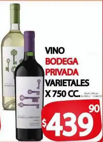 Supermercados Mariano Max Vion bodega privada varietales oferta