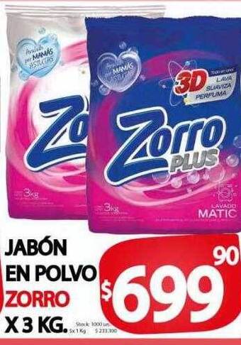 Supermercados Mariano Max Jabón en polvo zorro oferta