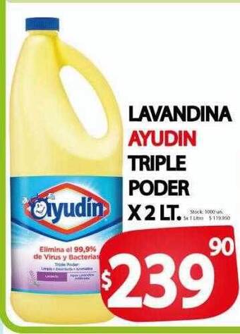 Supermercados Mariano Max Lavandina ayudin triple poder oferta