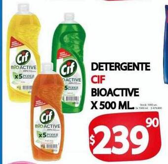 Supermercados Mariano Max Detergente cif bioactive oferta