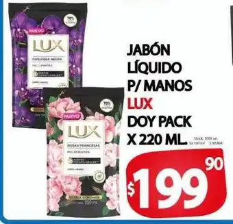 Supermercados Mariano Max Jabón líquido p manos lux doy pack oferta