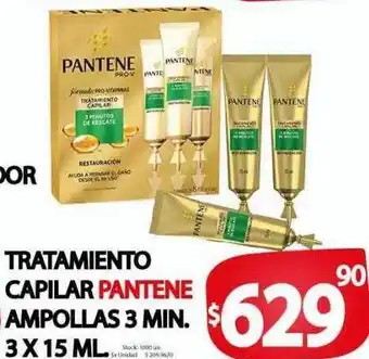 Supermercados Mariano Max Tratamiento capilar pantene ampollas 3 min. oferta
