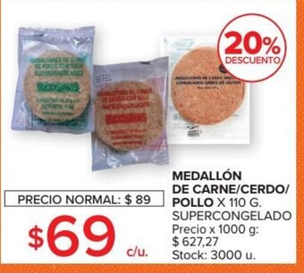 Carrefour Market Medallón de Carne Cerdo Pollo oferta