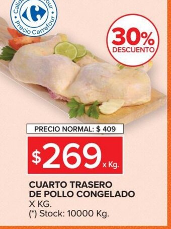 Carrefour Market Cuarto Trasero de Pollo Congelado oferta