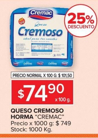 Carrefour Market Queso Cremoso Horma oferta