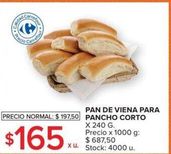 Carrefour Market Pan de Viena Para Pancho Corto oferta