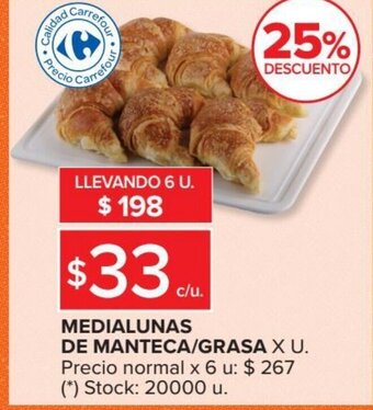 Carrefour Market Medialunas de Manteca Grasa oferta