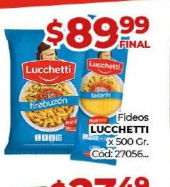 Diarco Lucchetti Fideos oferta