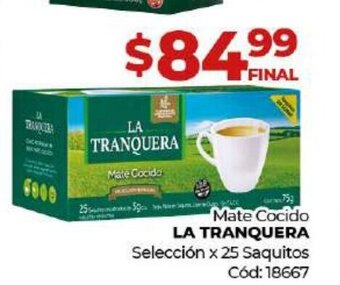 Diarco La Tranquera Mate Cocido oferta