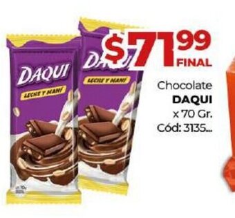 Diarco Daqui Chocolate oferta