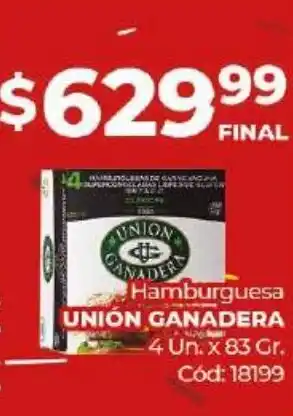 Diarco Unión Ganadera Hamburguesa oferta