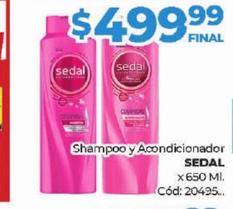 Diarco Sedal Shampoo y Acondicionador oferta