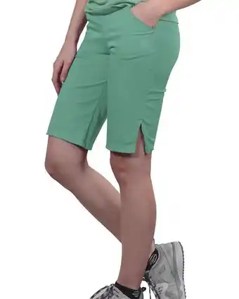 Sonder Bermuda microfibra elastizada verde oferta