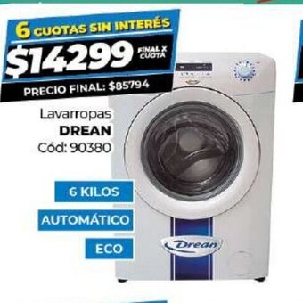 Diarco Drean Lavarropas oferta