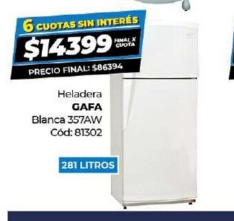 Diarco Gafa Heladera oferta