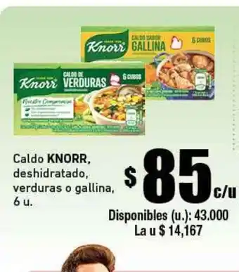 Cooperativa Obrera Knorr Caldo Deshidratado Verduras o Gallina oferta