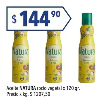 Hergo Natura Aceite rocio vegetal x 120gr oferta