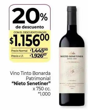 La Anonima Vino tinto bonarda patrimonial oferta