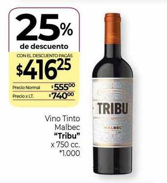 La Anonima Vino tinto malbec oferta