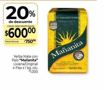 La Anonima Yerba mate con palo oferta