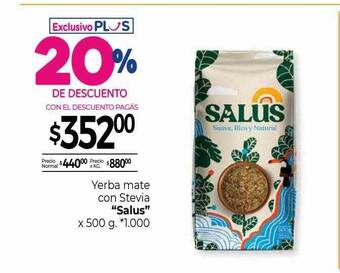 La Anonima Yerba mate con stevia oferta