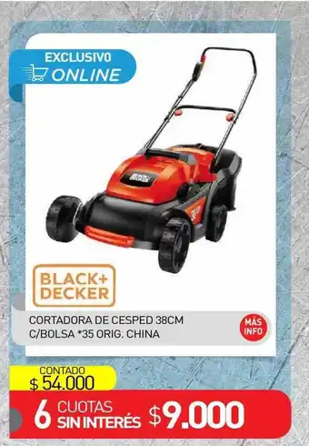 La Anonima Cortadora de cesped 38cm c bolsa black+decker oferta