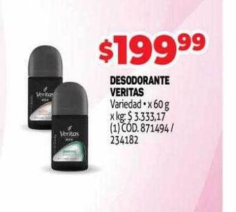 Makro Desodorante veritas oferta