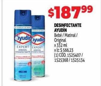 Makro Desinfectante ayudín oferta