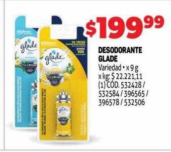 Makro Desodorante glade oferta