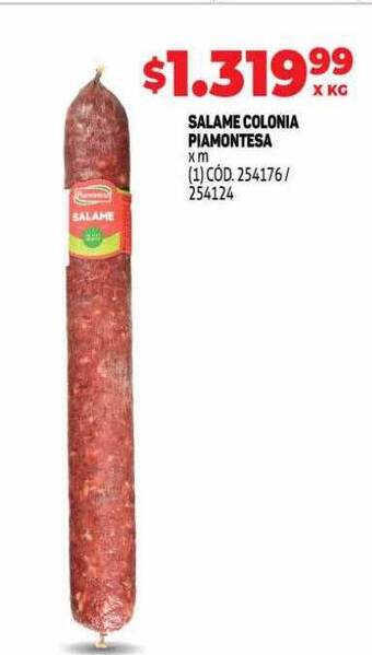 Makro Salame colonia piamontesa oferta