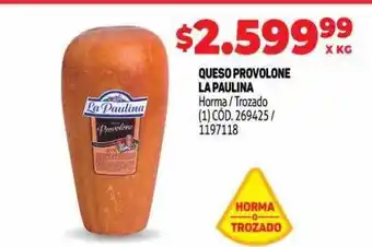 Makro Queso provolone la paulina oferta