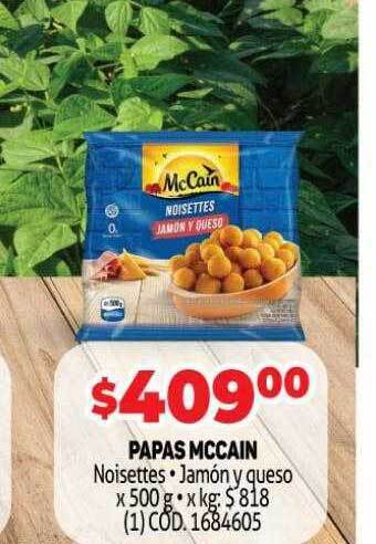Makro Papas mccain noisettes jamón y queso oferta