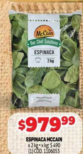 Makro Espinaca mccain oferta