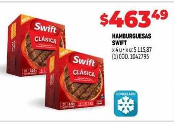 Makro Hamburguesas swift oferta