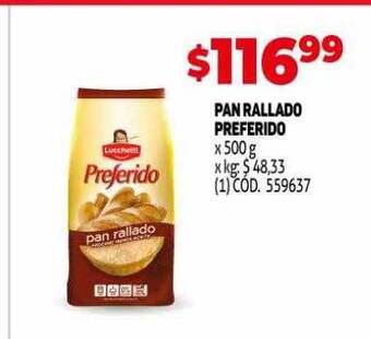 Makro Pan rallado preferido oferta
