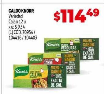 Makro Caldo knorr oferta