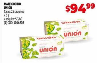 Makro Mate cocido unión oferta