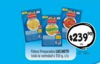 Supermercados Caracol Fideos preparados lucchetti oferta