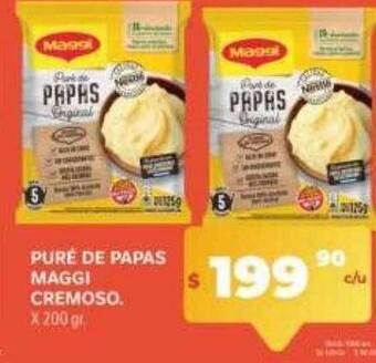 Supermercados Caracol Puré de papas maggi cremoso oferta