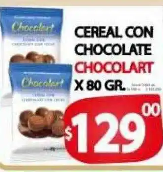 Cereal con chocolate chocolart