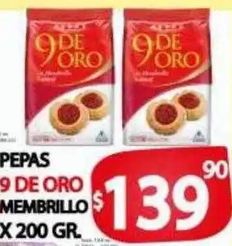 Supermercados Caracol Pepas 9 de oro membrillo oferta