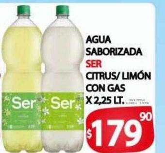 Supermercados Caracol Agua saborizada ser citrus limón con gas oferta